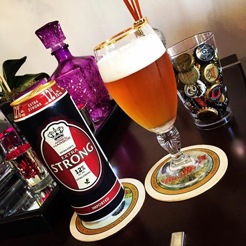 A cerveja dinamarquesa Harboe Extra Strong é uma das opções disponíveis para entrega no RanGO!