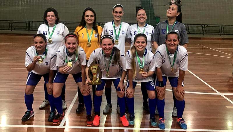 Futsal feminino foi uma das modalidades campeãs na fase regional | Foto: Divulgação