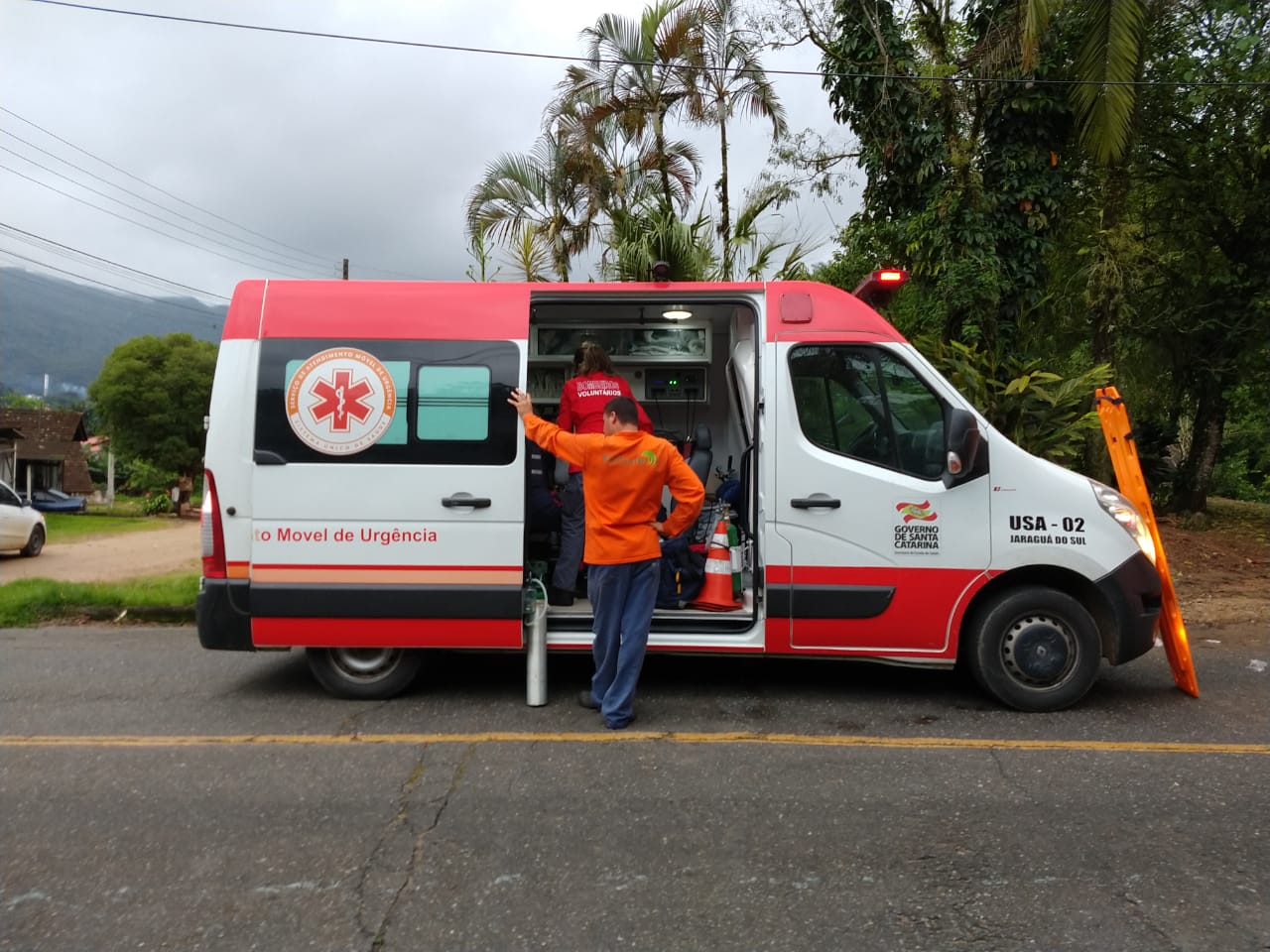 Trabalhador fica gravemente ferido após acidente em Jaraguá do Sul