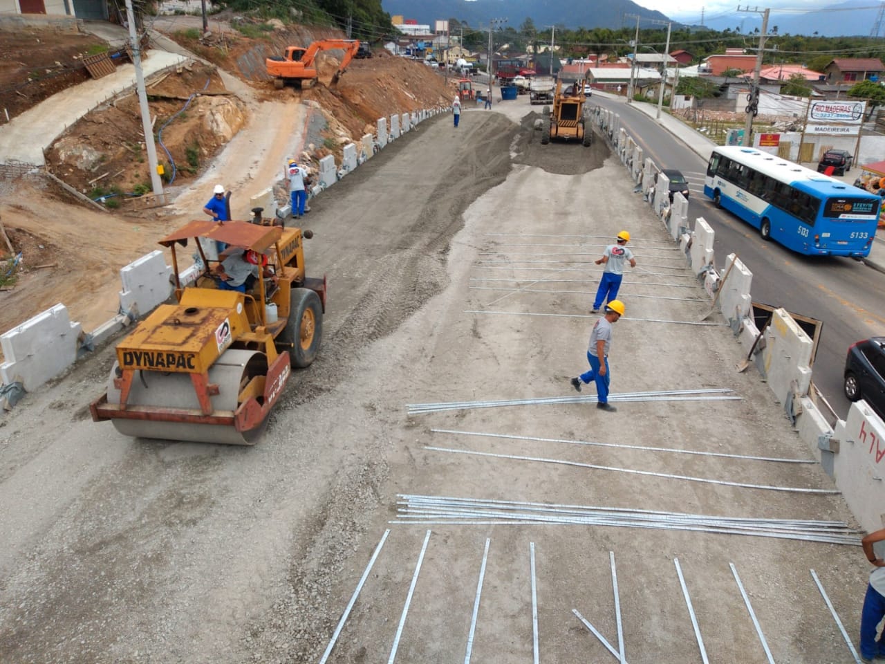 Nesta semana inicia a primeira concretagem da parte final da estrutura | Foto PMF/Divulgação