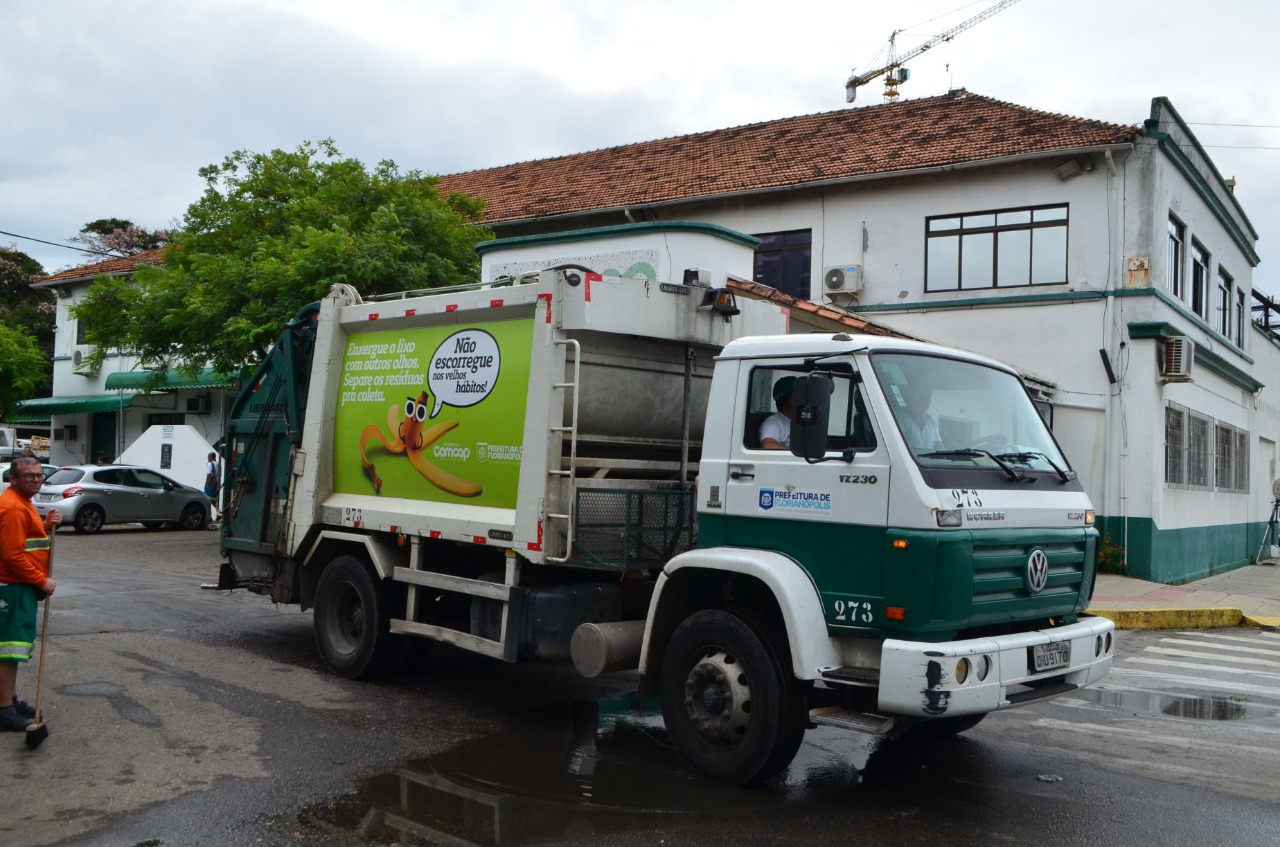 Comcap retomou o recolhimento do lixo em Florianópolis | Foto PMF/Divulgação