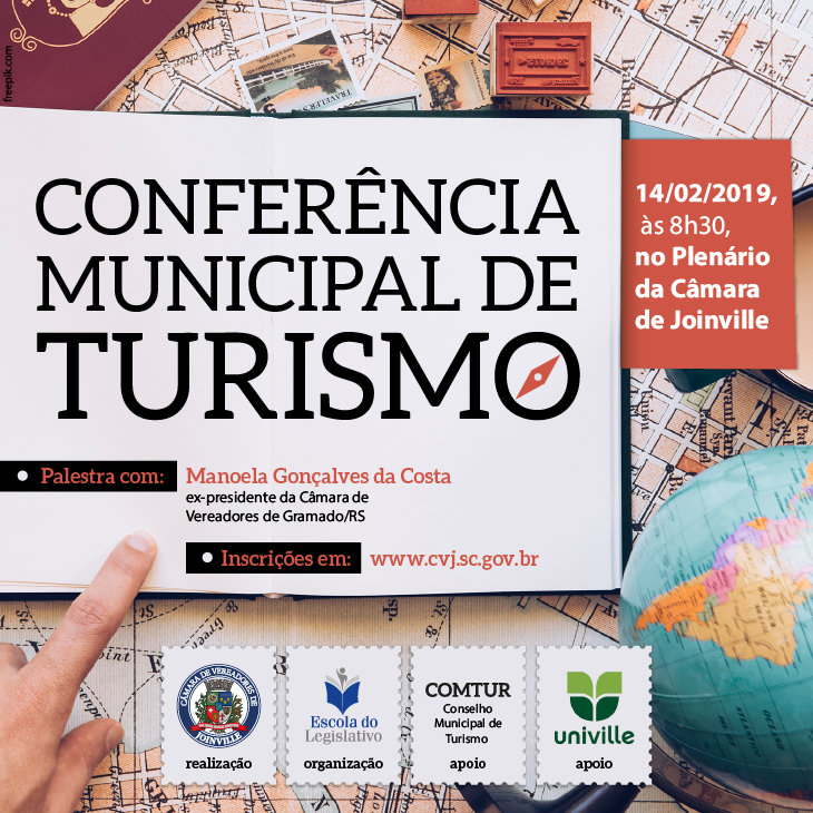 Evento é nesta quinta-feira (14), às 8h30, no plenário da Câmara de Vereadores de Joinville | Imagem Divulgação