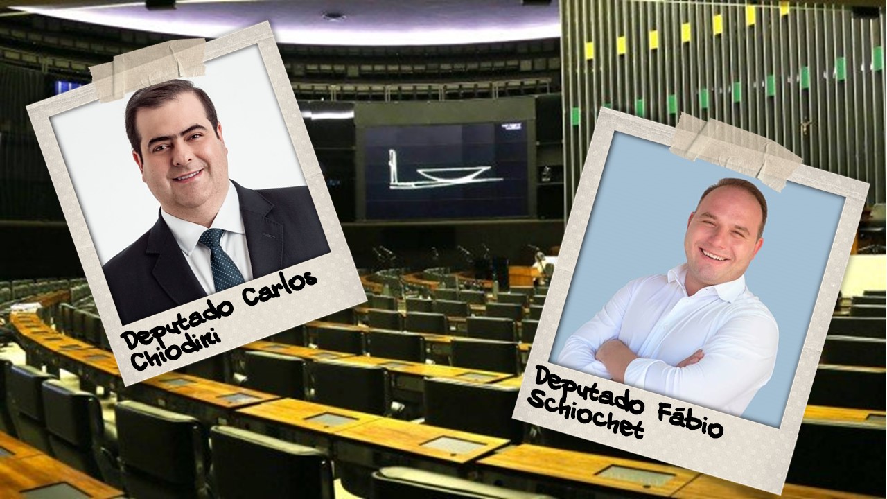 Deputados Federais  Carlos Chiodini e Fábio Schiochet | Foto Divulgação