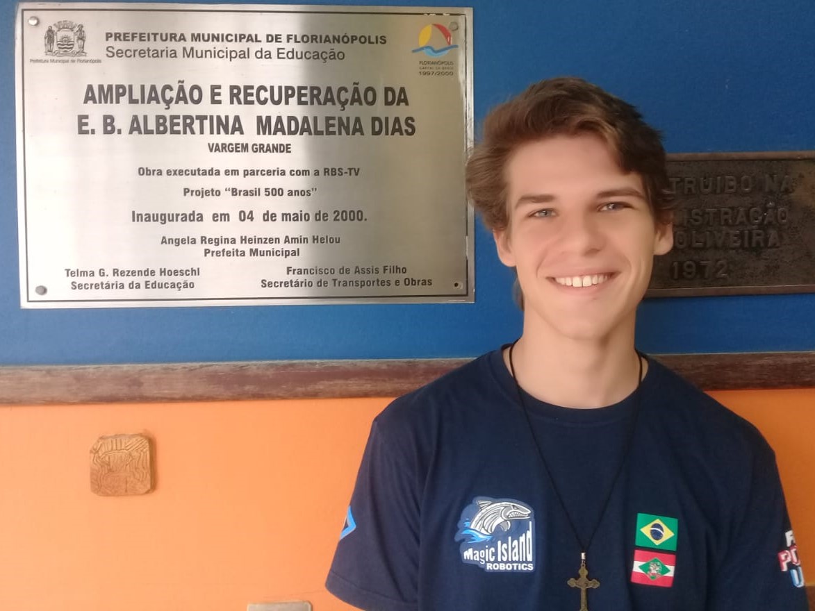 Gabriel frequentou a Escola Básica Municipal Albertina Madalena Dias, na Vargem Grande | Foto PMF/Divulgação
