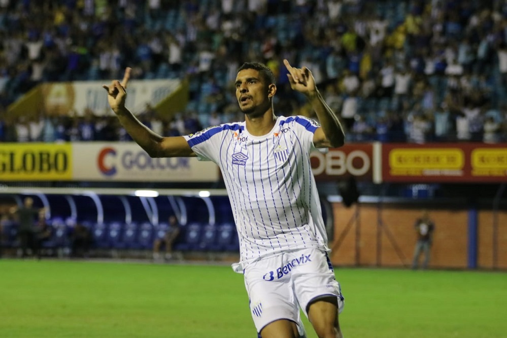 Daniel Amorim marcou os dois gols do Avaí contra o Brasil de Pelotas na Ressacada | Foto Frederico 