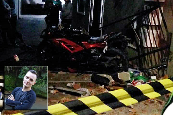 Ivan Diego, que conduzia a moto morreu na hora | Foto Redes Sociais