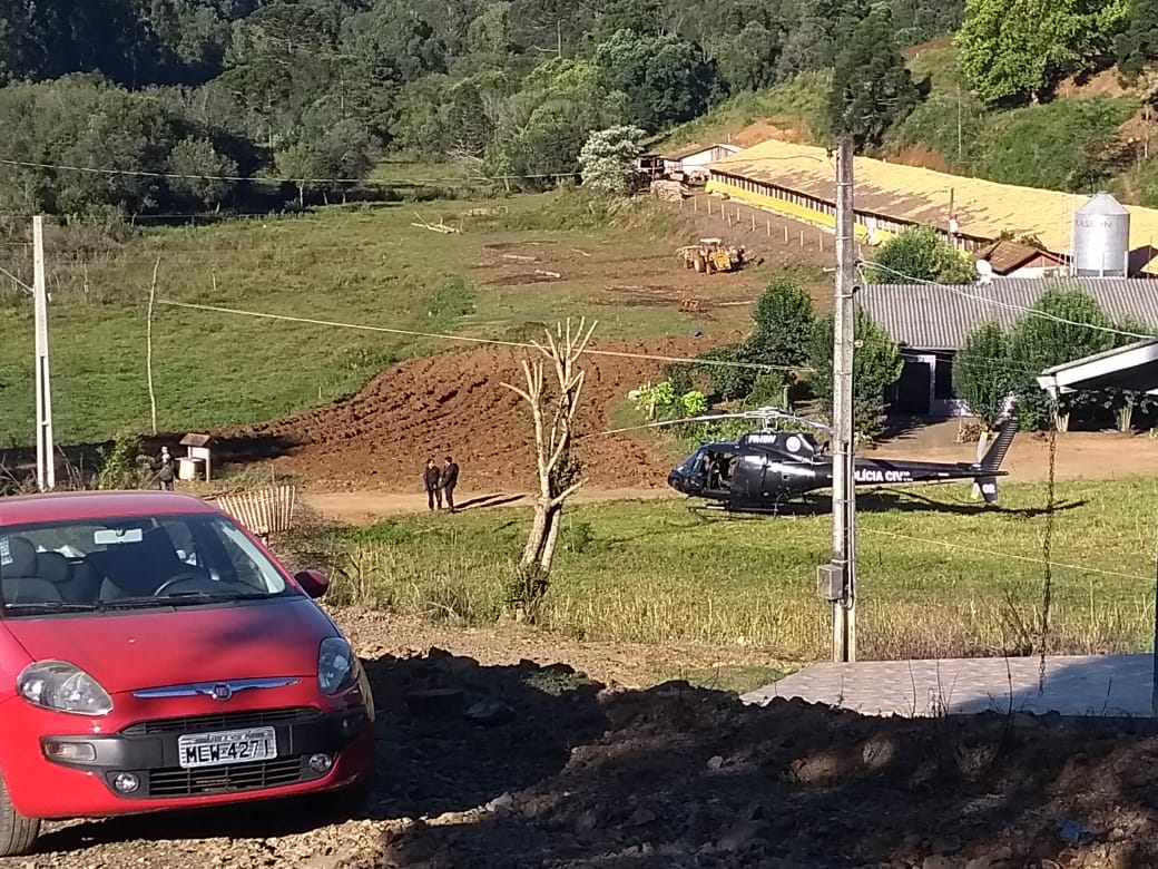 A ação ocorreu no Bairro Sayonara, em Joaçaba e teve apoio de helicóptero | Foto Divulgação
