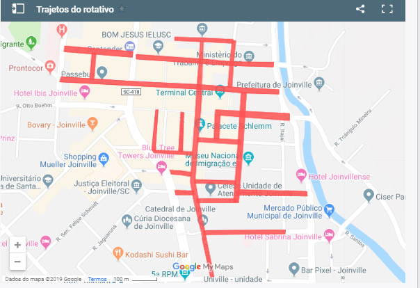 Veja as ruas em que os serviço de zona azul vai funcionar | Imagem Reprodução Google Maps