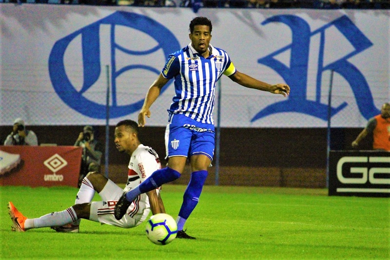 Capitão Betão durante jogo na Ressacada em 2019 | Foto André Palma Ribeiro/Avaí FC