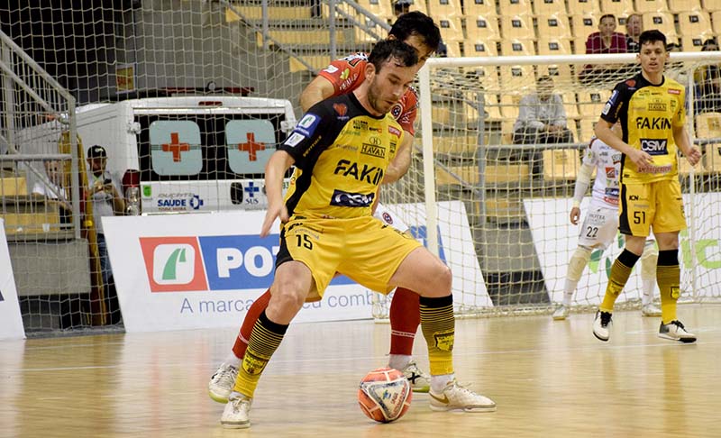 Poletto em jogo pelo Jaraguá Futsal em 2019 | Foto Lucas Pavin/Avante! Esportes