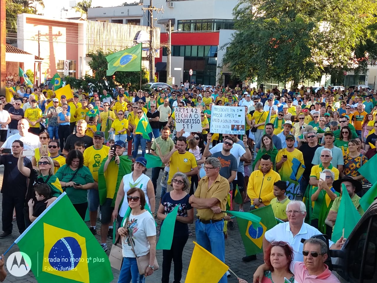 Ato reuniu cerca de 2,5 mil pessoas em Jaraguá | Foto Fábio Junkes