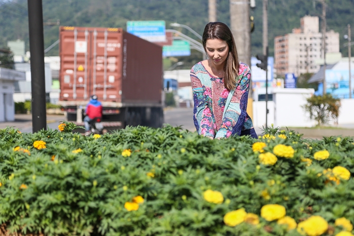 Empresa de Carla vai cuidar do trevo próximo ao Cooper do Vila Nova | Foto Eduardo Montecino/OCP News