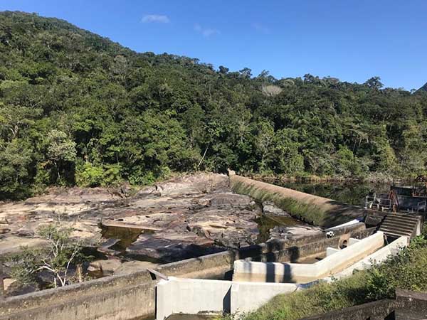 Escassez de chuva de chuva tem comprometido absstecimento na Grande Florianópolis | Foto Casan/Divulgação


