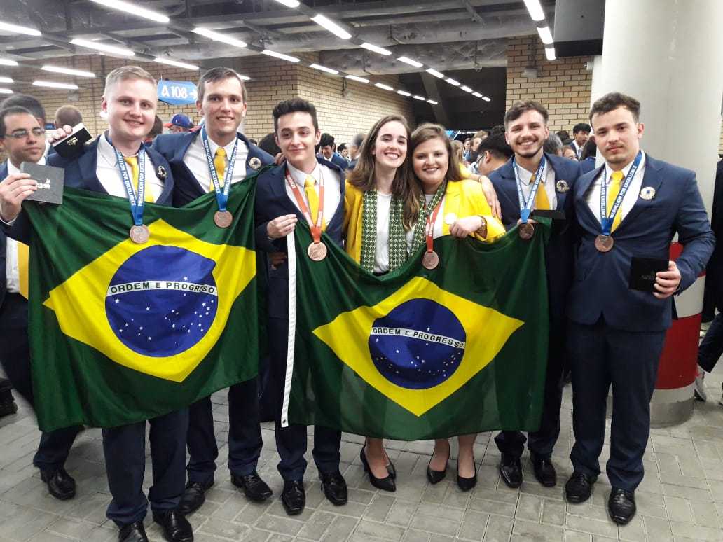 Equipe integrava delegação brasileira no torneio | Foto Divulgação Senai