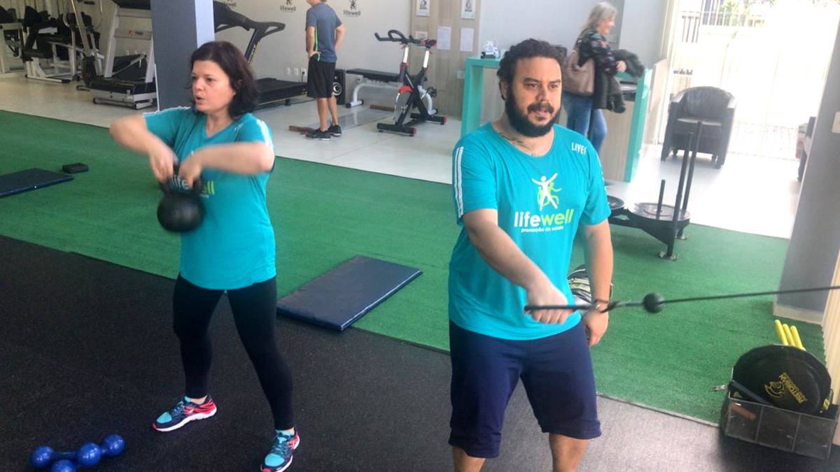 Ana e Cláudio treinam juntos na Life Well | Foto Divulgação/OCP News