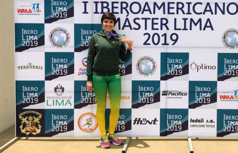 Iolanda Legal representou o Brasil no Campeonato Ibero-Americano de Atletismo | Foto Divulgação