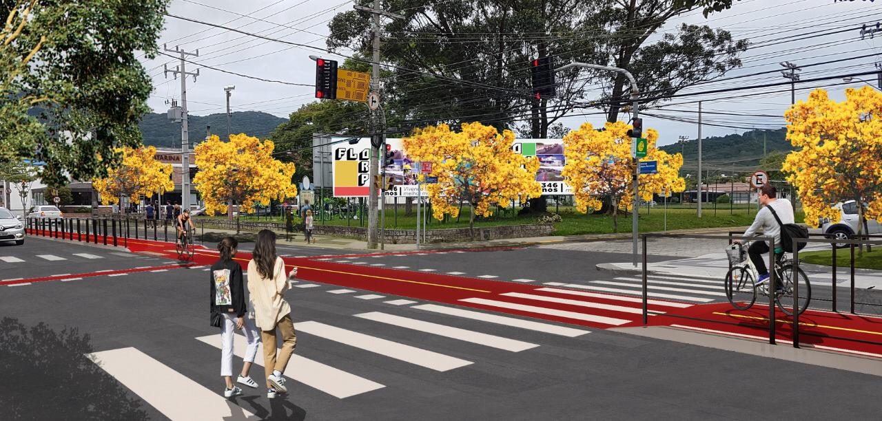 Avenida Madre Benvenuta será revitalizada | Ilustração PMF/Divulgação