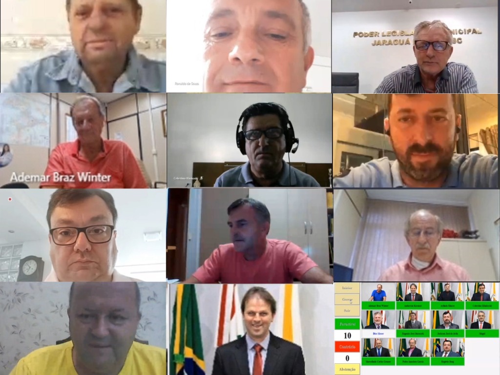 Câmara de Vereadores de Jaraguá do Sul teve primeira sessão virtual da história