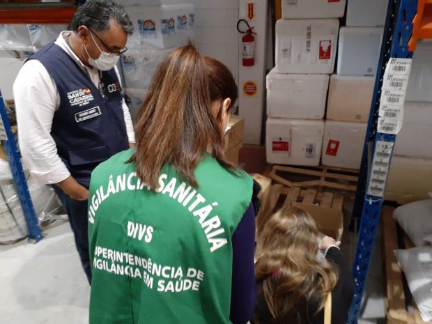 Servidores alertaram para as irregularidades nos EPIs | Foto Robson Valverde/SES/Divulgação
