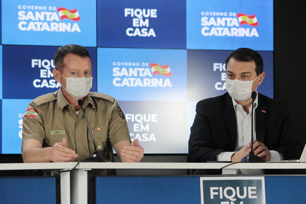 Anúncio foi feito durante pronunciamento do governador Carlos Moisés (D) | Foto: Secom SC/Divulgação 