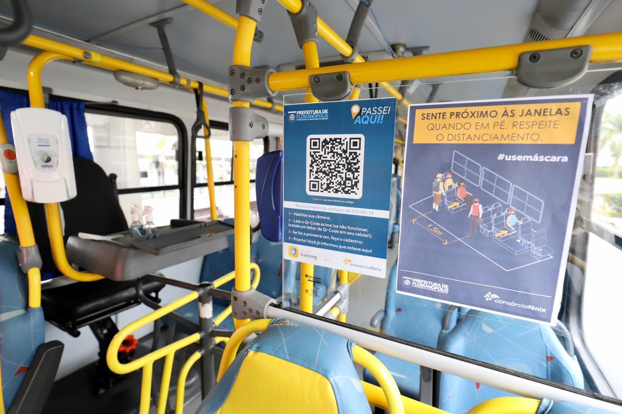 Check in podem ser feirtos em ônibus e no comércio | Foto Divulgação/PMF