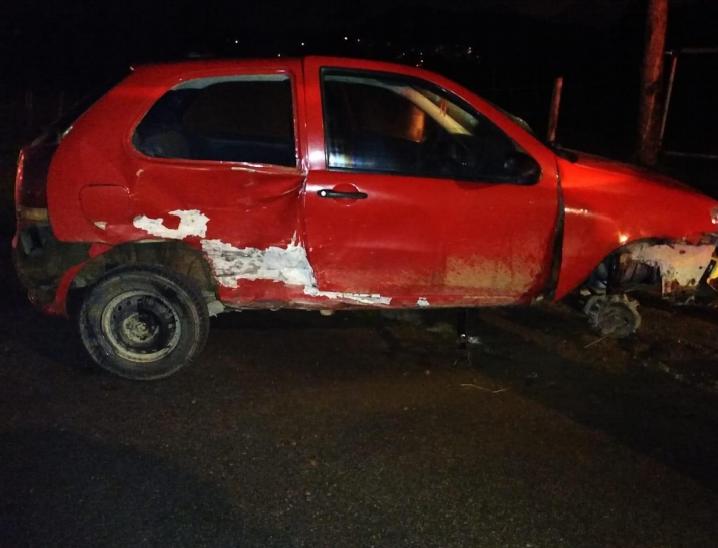 Fiat Palio envolvido no acidente na SC 401 em Florianópolis | Foto PMRv 