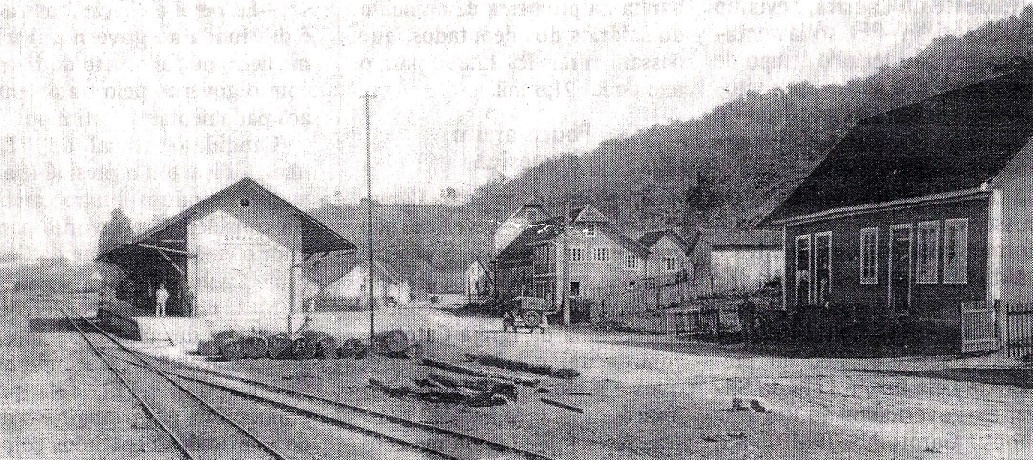 Estação Bananal na década de 1920 | Foto: Biblioteca Pública Municipal/Arquivo Histórico de Guaramirim 