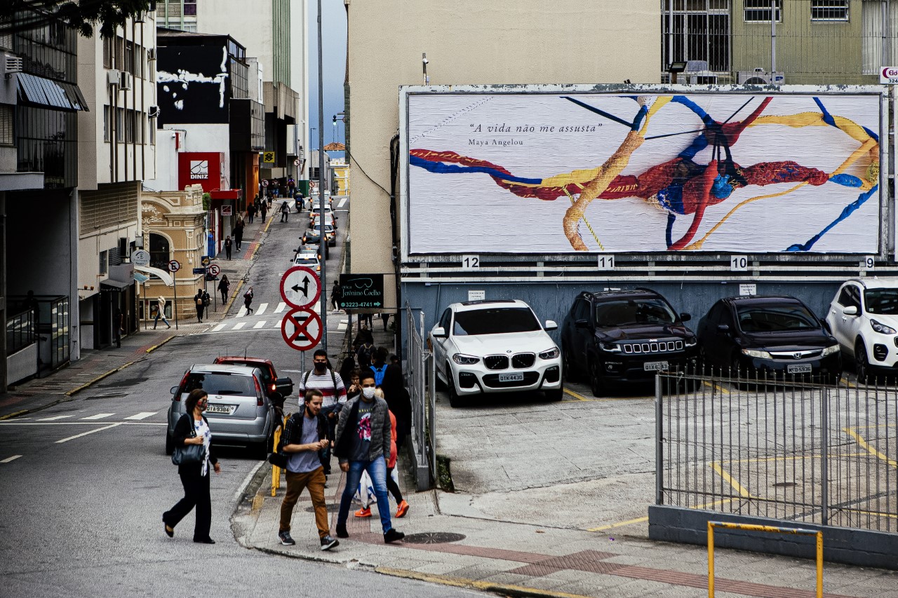 Trabalho está exposto na Avenida Osmar Cunha | Foto 