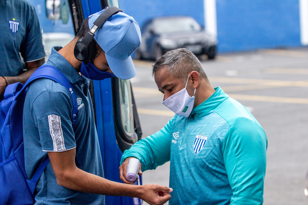 Apesar dos casos positivos, Avaí cumpre os protocolos sanitários | Foto Leandro Boeira/AFC