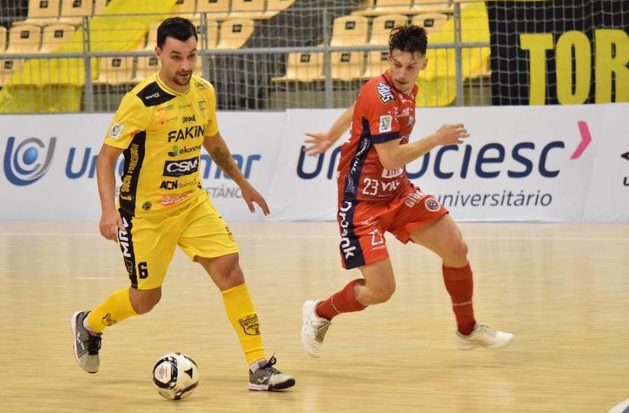 Dois dos cinco representantes de SC, Jaraguá e Joaçaba estão no mesmo grupo | Foto: Paulinho Sauer/Jaraguá Futsal