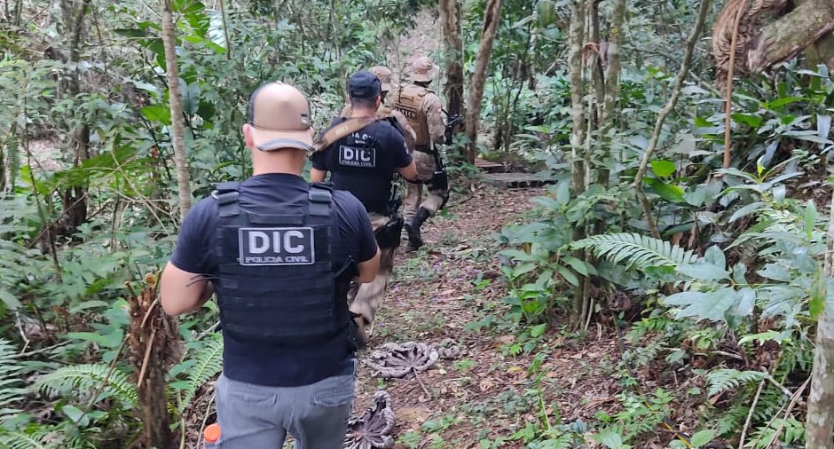 Operação envolveu a Polícia Civil e da Polícia Miliar de Palhoça e de Biguaçu | Foto Polícia Civil