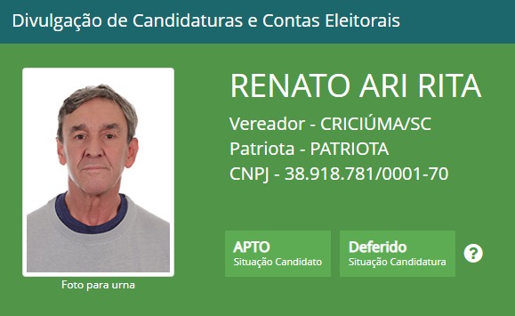 TRE-SC nega pedido de candidato a vereador em Criciúma para usar nome “Bolsonaro” nas urnas