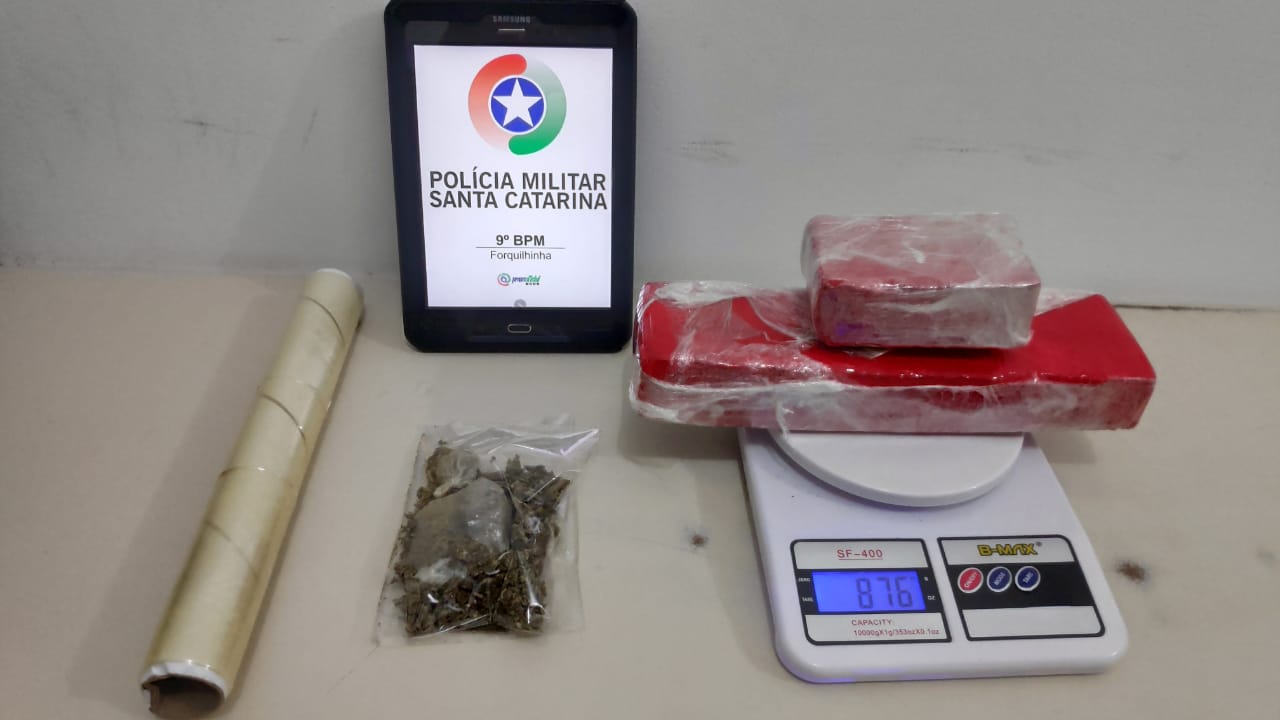 Dois homens são presos por tráfico de drogas em Forquilhinha