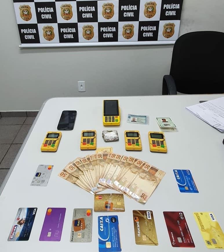 Polícia intercepta estelionatário que se deslocava para aplicar mais um “golpe do cartão” em Criciúma