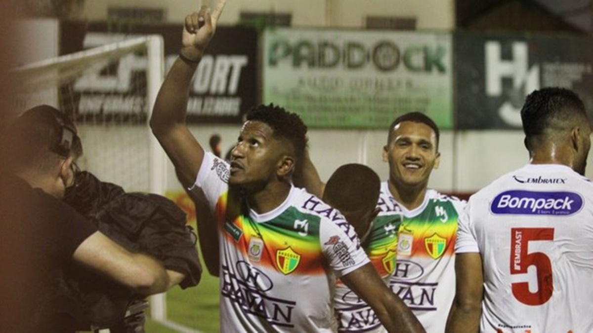 Atacante Marco Antônio inaugurou o placar | Foto Lucas Gabriel Cardoso/Brusque FC
