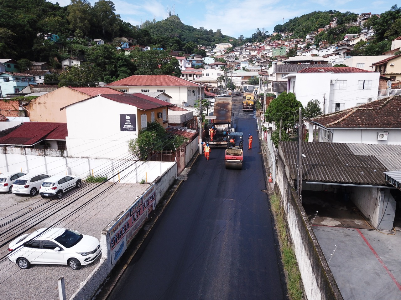 Rua Antônio Carlos Ferreira, no Horácio, passa por revitalização | Foto Divulgação/PMF