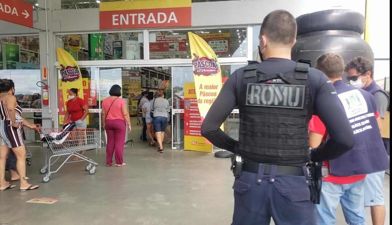 GMF fiscalizou comércio e notificou supermercado | Foto Divulgação/GMF