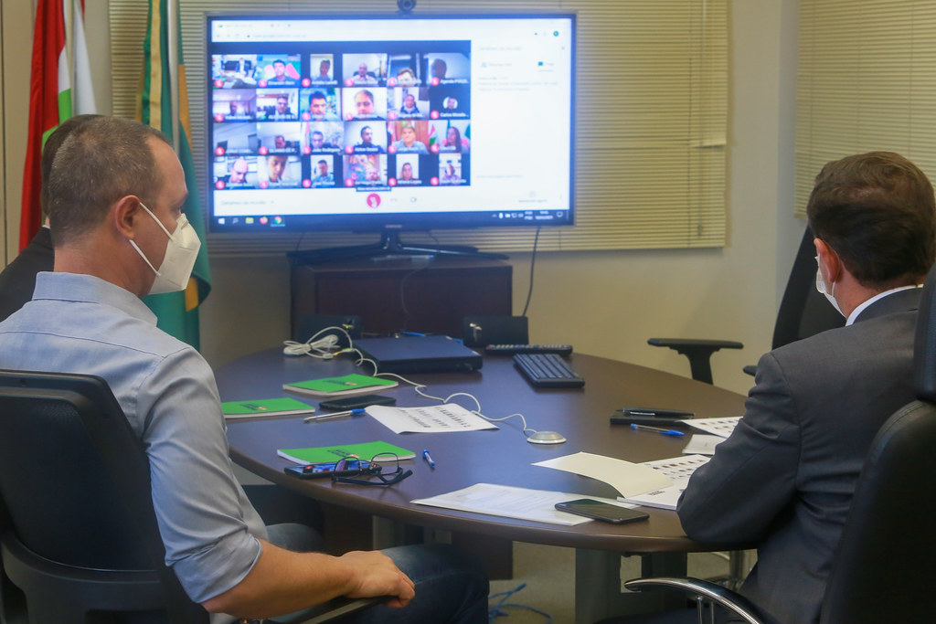 Reunião por videoconferência acontece desde a manhã desta quarta-feira | Foto Divulgação/Secom