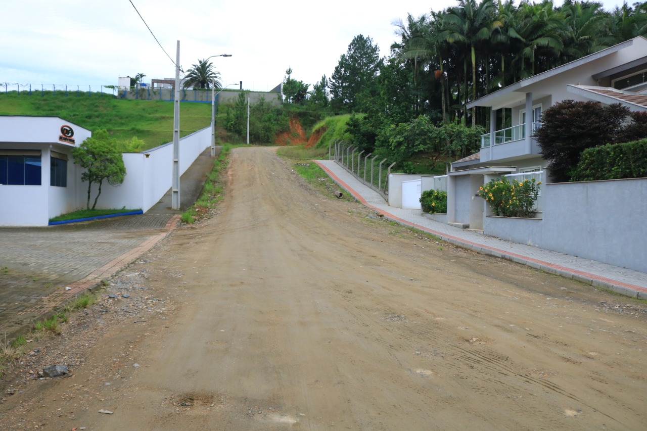 Rua Erich Aben será uma das pavimentadas | Foto: Divulgação/Prefeitura de Jaraguá do Sul