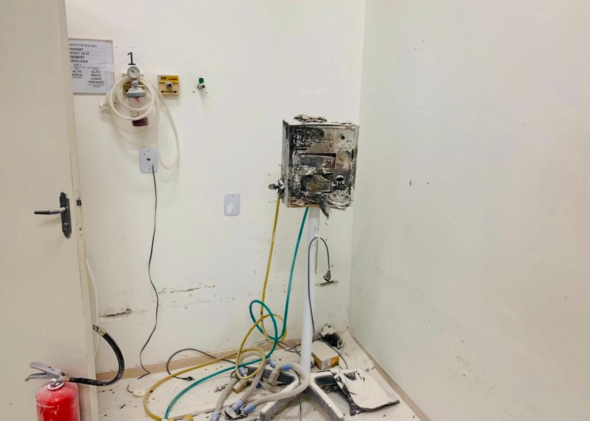 Foi constatado um curto-circuito em um respirador | Foto: Divulgação