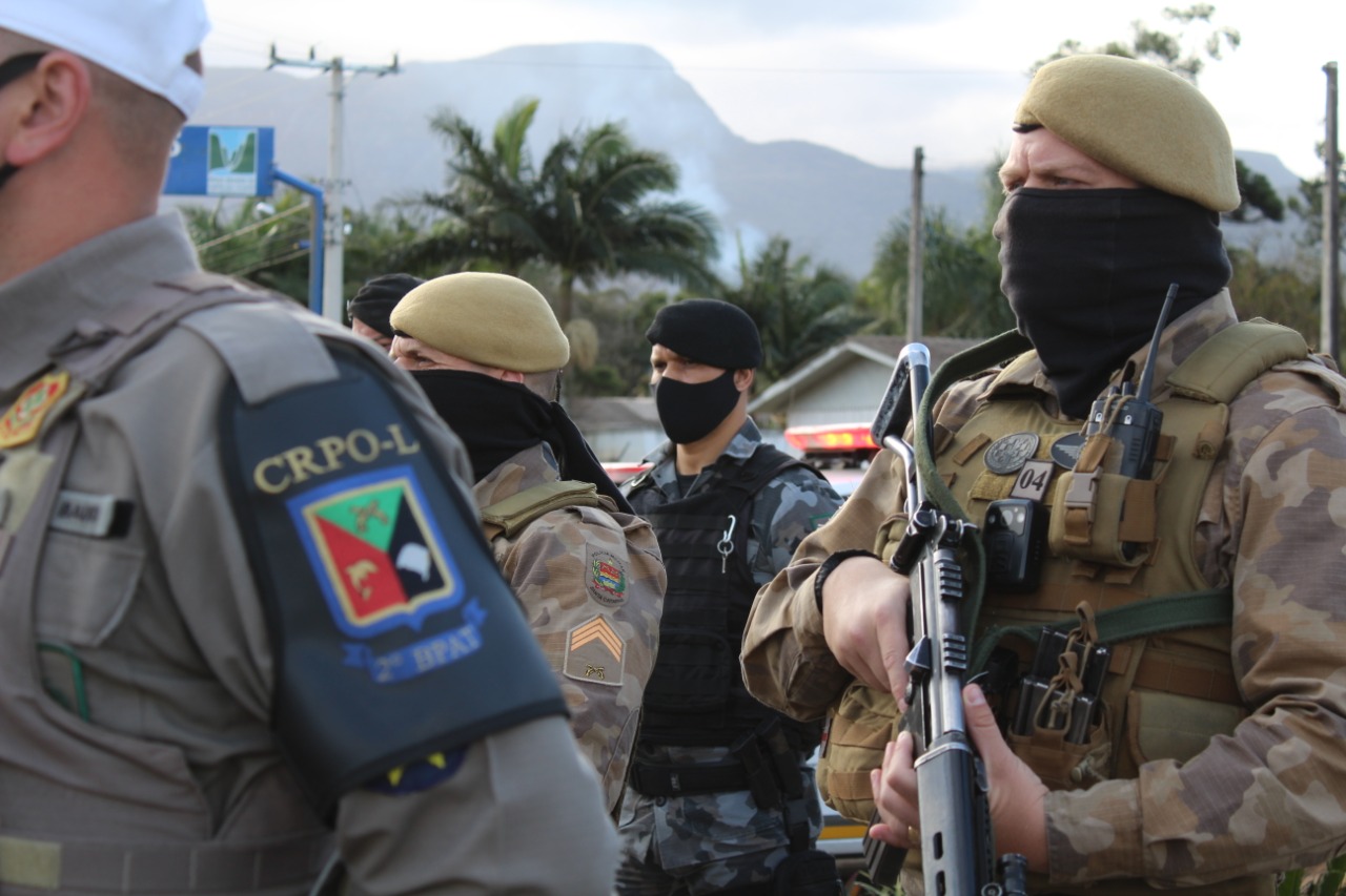 PMSC e Brigada Militar do RS realizam operação integrada na divisa dos estados