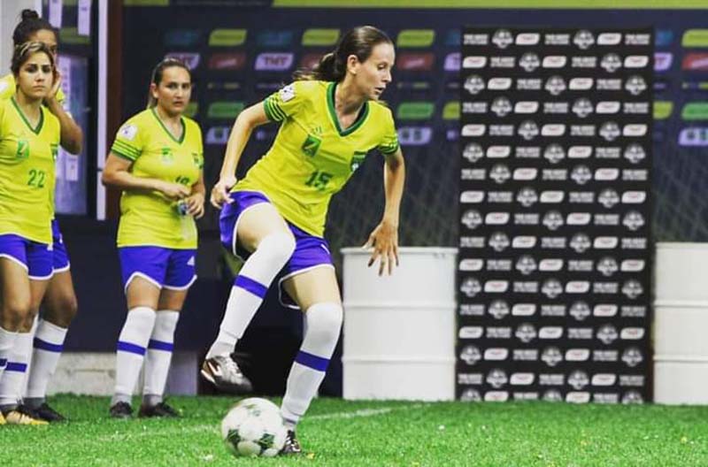 Taninha é figura frequente na seleção brasileira da modalidade desde 2018 | Foto: Divulgação 