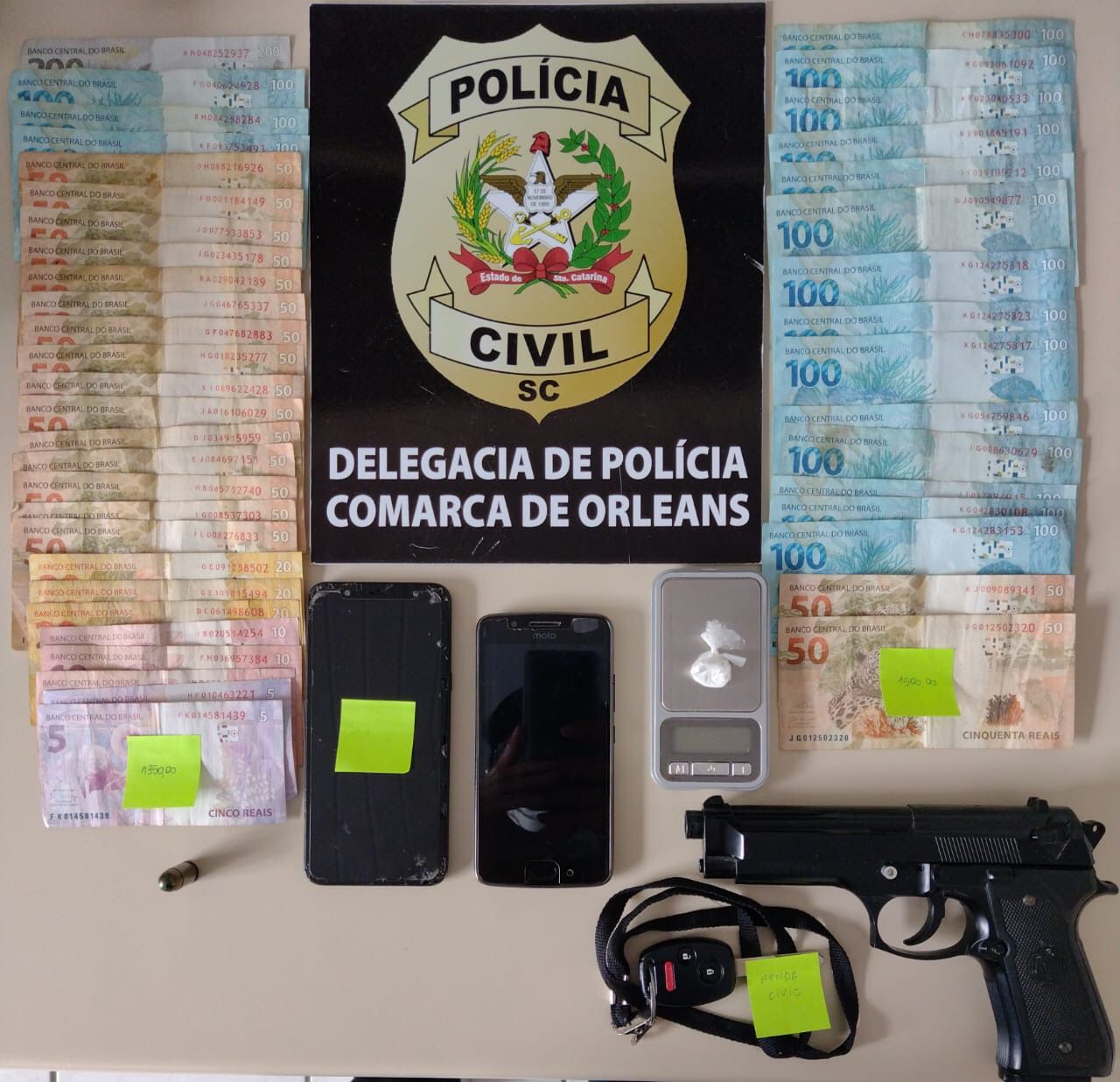 Polícia Civil prende traficante que mantinha “delivery” de cocaína em Urussanga