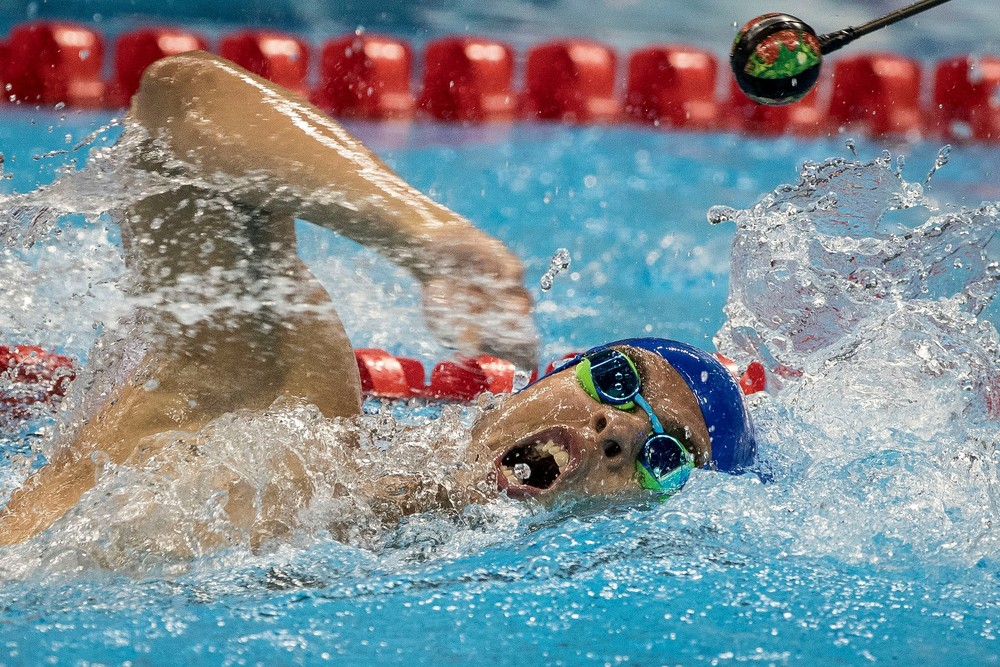 Matheus Rheine é uma das esperanças de medalhas na natação | Foto: Daniel Zappe/MPIX/CPB