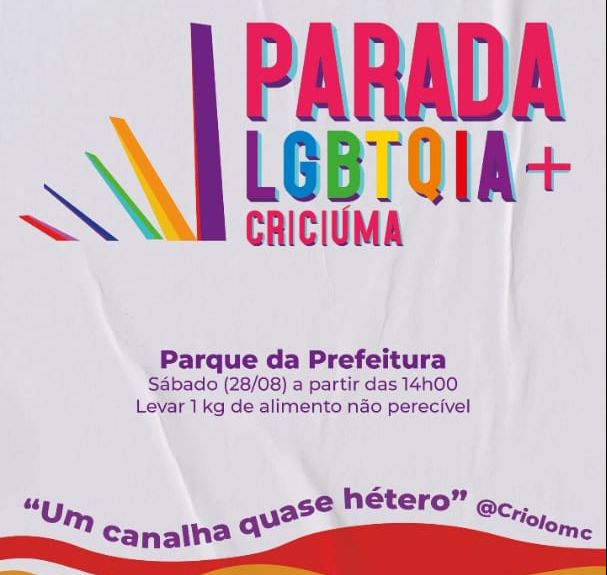 Após declaração de Salvaro, cantor Criolo se manifesta e apoia ato LGBTQIA+ em Criciúma