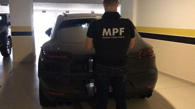 Porsche Cayenne PHEV, um dos carros de luxo apreendidos na operação - Crédito: Ascom/MPF