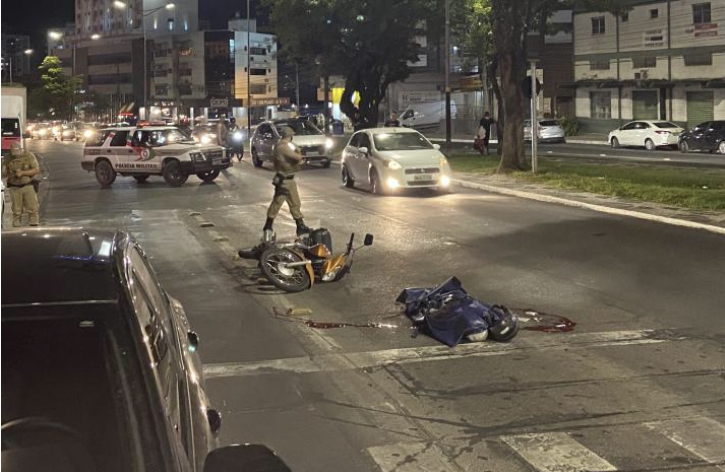 Motociclista morre em acidente de trânsito na Avenida Centenário em Criciúma