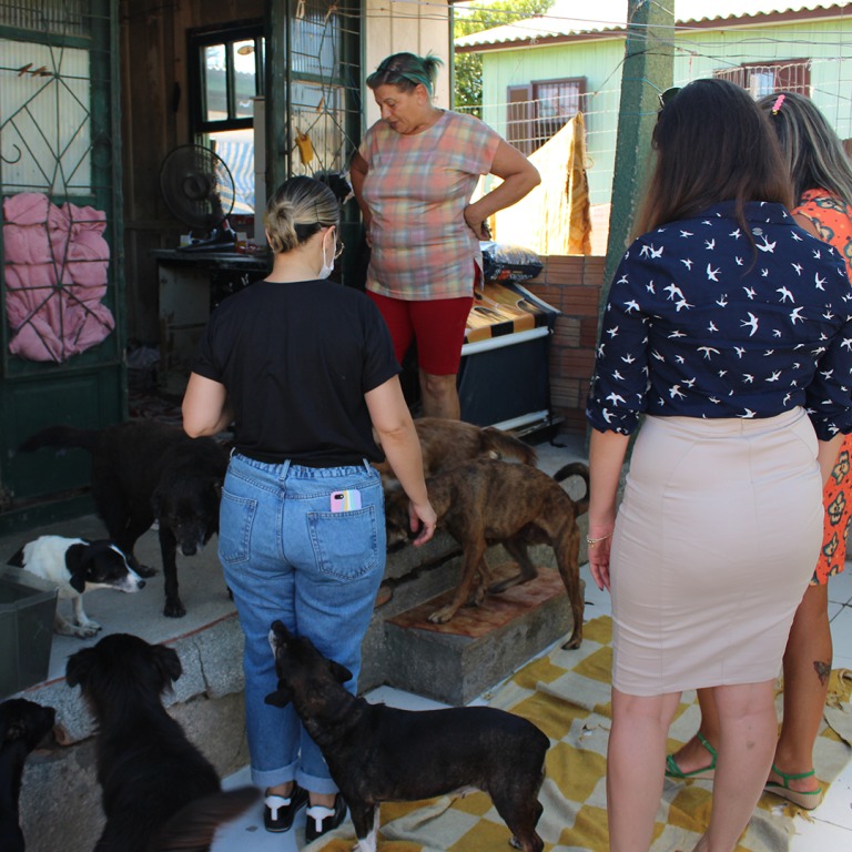 "João dos Cachorros": cuidador de mais de 30 animais recebe doação de 400 quilos de ração em Criciúma