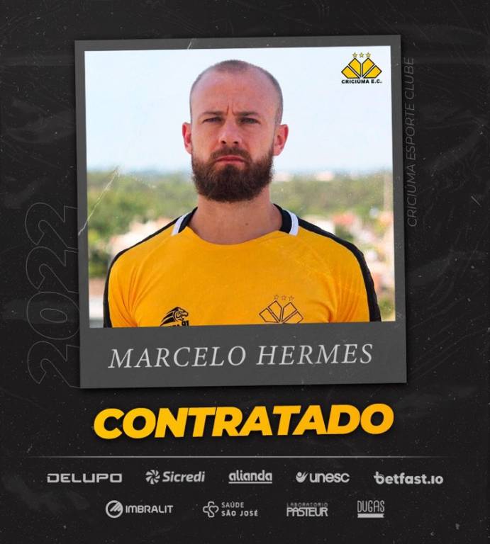 Criciúma confirma contratação do lateral-esquerdo Marcelo Hermes