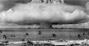 Teste nuclear americano nas ilhas Marshall